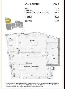 Apartament 2 camere de vanzare in Centru, Cluj Napoca