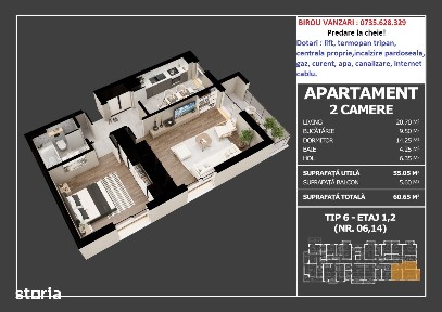 Oltenitei bloc nou - 2 camere decomandat - zona verde Popesti Leordeni