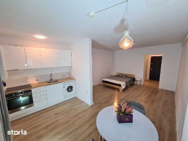 Garsonieră de închiriat Tătărași 28 mp centrală proprie disponibilă di