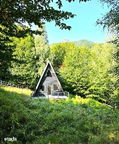 2 cabane A-Frame de vânzare, 2.700 mp, Gura Siriului