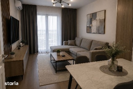 Apartament 2 camere cu balcon, 58,40 mp, acces rapid catre Bucuresti