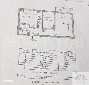 APARTAMENT 2 CAMERE DECOMANDAT - EREMIA GRIGORESCU (ETAJ 2/4)