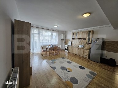 Apartament semidecomandat cu 2 camere, mobilat si utilat, parcare, zon