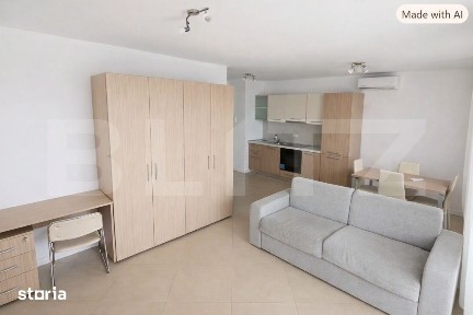 Garsoniera open space - 37 mp, balcon, view superb