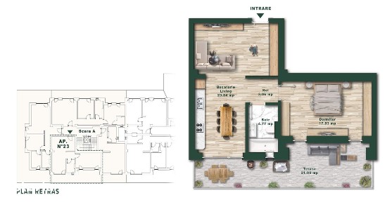 Penthouse Collection | Etaj retras | Cu Piscina Privata | GATA de muta