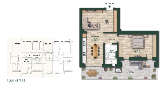 Penthouse Collection | Etaj retras | Cu Piscina Privata | GATA de muta