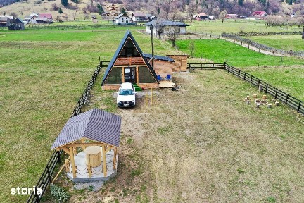 CABANĂ A-FRAME NOUĂ DE VÂNZARE - VAMA, STRÂMTURA | TEREN 1.800 MP