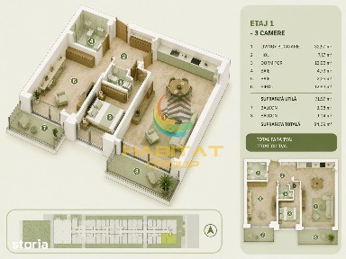 Vânzare Apartament 3 camere - Popești Leordeni | Miraslau