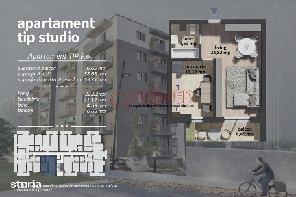 PRET BOMBA | 2 CAMERE TIP STUDIO | 68.000 EURO TVA INCLUS | ULTIMA