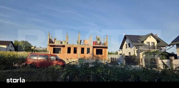 Casa duplex in constructie, 90 mp, teren 250 mp, zona Ipotesti