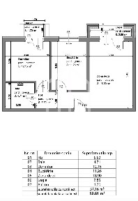 Apartament 2 camere - 52,16 mp, balcon 1,70 mp si logie - Selimbar
