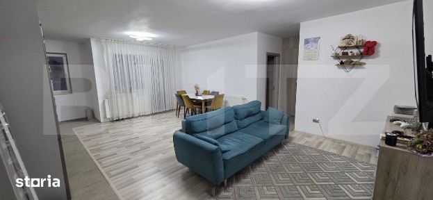 Apartament semidecomandat complet mobilat si utilat, parcare inclusa