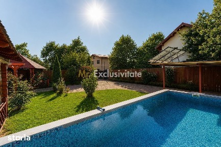 Vilă individuală cu 5 camere, piscină și curte generoasă | Mogoșoaia