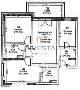 Apartament 3 camere, 66.5 mp utili in Park Lake!