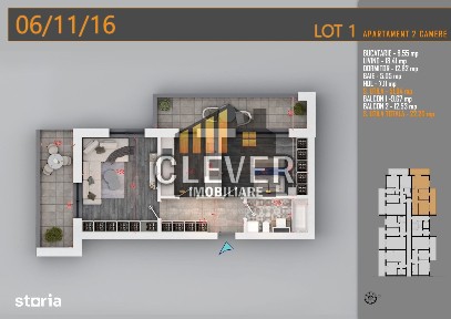 2 Camere, 75,6 mp | 2 Terase 23,7 mp | Pallady | Comision 0%