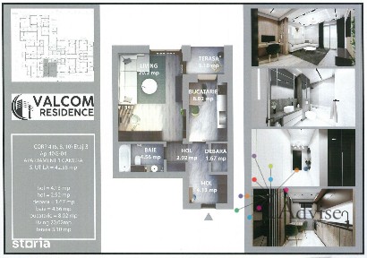 Valcom Residence Bartolomeu, Garsoniera, terasa 3.10, Comision 0%