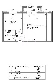 Apartament 2 camere - 49,17 mp si logie de 2.85 mp - Selimbar