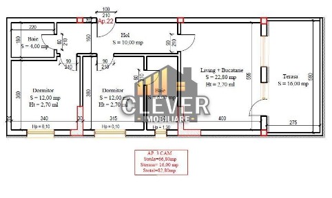 3 Camere | 82.8 mp | Terasa 16 mp | Comision 0% | Pallady