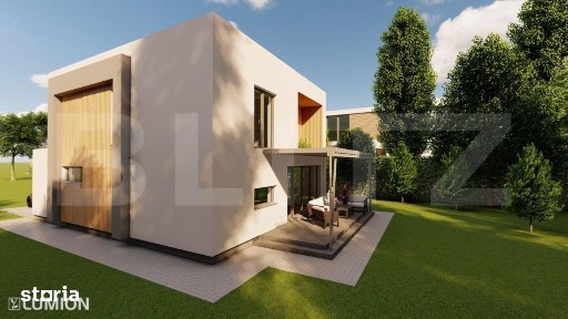 Casa individuala, 118 mp + teren de 380 mp, zona Santana de Mures
