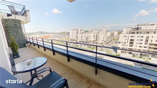 Studio elegant, mobilat si utilat, terasa, loc parcare, pietonala Kasp