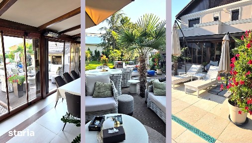 Vila P+2 - Piscina - Teren 1223 mp - Garaj - Panouri solare