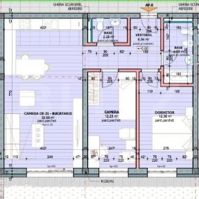 Apartament 3 camere, 69.50 mp, zona Tudor
