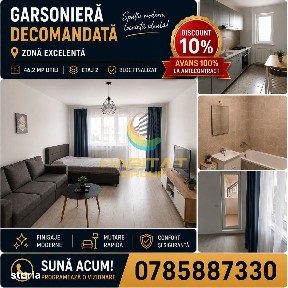 Garsoniera decomandata 46 mp la 4 minute de Stb