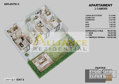 Apartament, 89 m²