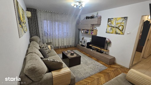Dacia, apartament 4 camere decomandat, mobilat, utilat, 2 bai, balcon