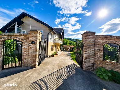 Vilă premium cu panoramă montană, 5 dormitoare, 2 bai, 827 mp teren