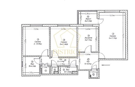 Apartament cu 3 camere | Olimpia-Stadion | Complex
