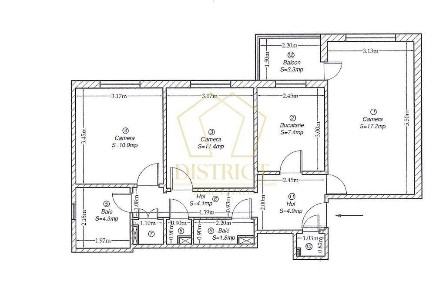 Apartament cu 3 camere | Olimpia-Stadion | Complex