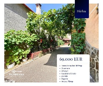 Casă de vânzare în Dârlos, 877 mp teren | 6 km de Mediaș