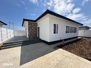 Casa in Clinceni - toate utilitatile - placa de beton