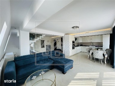 Ap pe 2 niveluri, 75 mp utili + 2 balcoane, mobilat modern