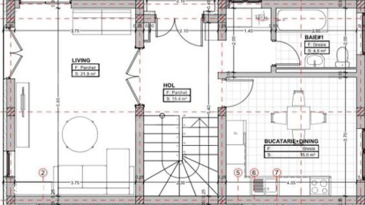 Casa tip triplex, 110mp utili, finisata, teren de 50mp, cartier nou in