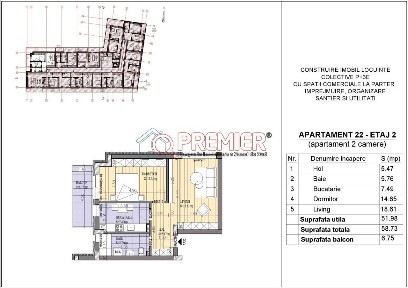 Soseaua Leordeni - Primarie Popesti vanzare 2 camere