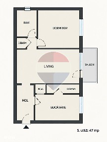 Apartament 2 camere de vânzare - Piața București