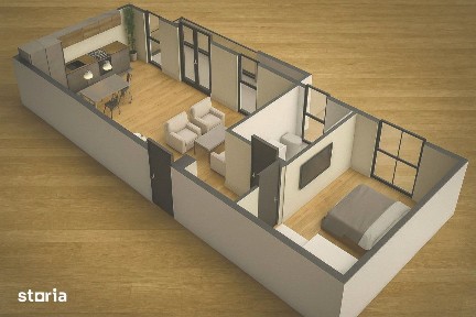 Apartament nou cu 2 camere decomandate zona Calea Surii Mici