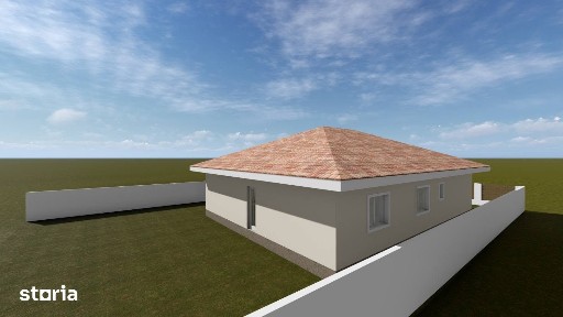 Casă individuală P+0, 4 camere, 120 mp utili, teren 520 mp - Giroc