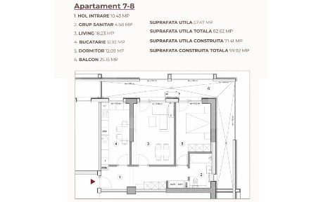 Apartament 2 camere, 82.62mp, ansamblu 0% Comision Achizitie, Calea Se