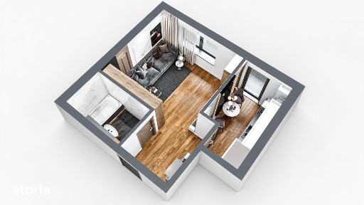 PROPRIETAR - Studio intabulat, mobilat, SMART | Poitiers Towers|TVA 0%