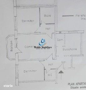 Apartament 3 camere semidecomandat, etaj 3/ LIFT/ Orion Darmanesti
