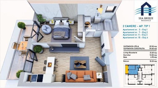Bloc finalizat - Locuinte noi la cheie Mamaia Nord | Confort stil si locatie ideala