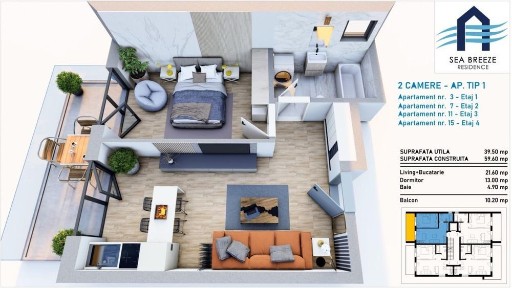 Bloc finalizat - Locuinte noi la cheie Mamaia Nord | Confort stil si locatie ideala