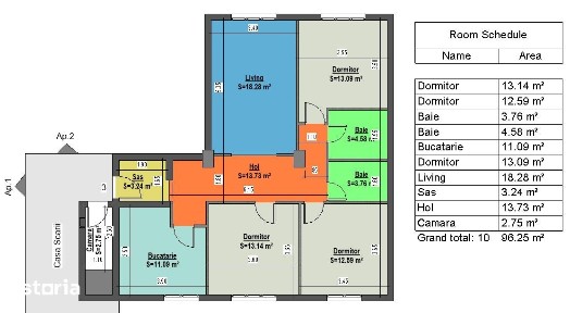 Apartament 4 camere Ultracentral Zalău | 93,5 mp etaj 1 | Proprietar