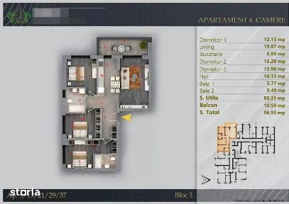 Apartament 4 camere P+4 zona Theodor Pallady finisaje Premium