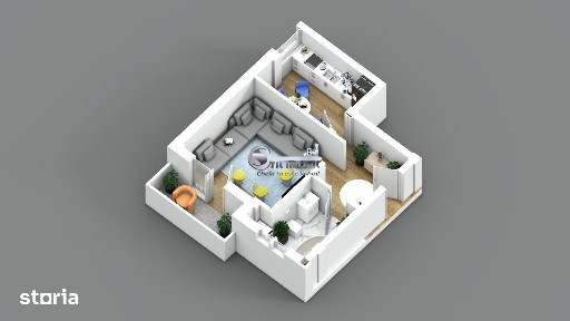 Ap.1 camera, decomandat, 40mp,Bucium-Visan, 0% comision