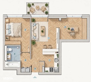 Silk District 3 Camere 64mp | 147.934€ + TVA 21% Deductibil | Parcare