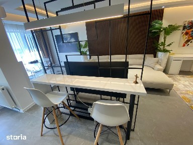 Apartament cu 2 camere complet mobilat si utilat modern.
